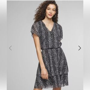 Elegant Black and White Dress